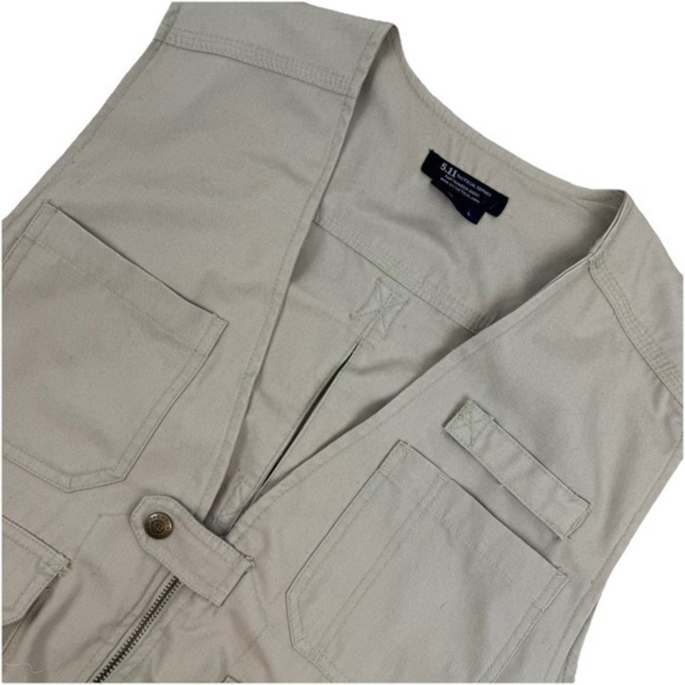 5.11 Tactical Fast-Tac Utility Vest Biege TDU Khaki Tan L Large CCW 17 pockets